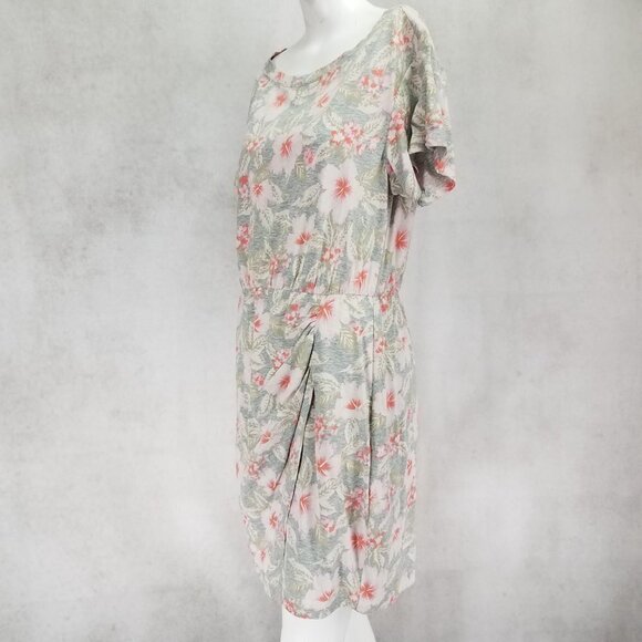 NEW Rebecca Taylor L Kamea Fleur Jersey T-shirt Mini Dress Short sleeves Floral - Picture 5 of 11